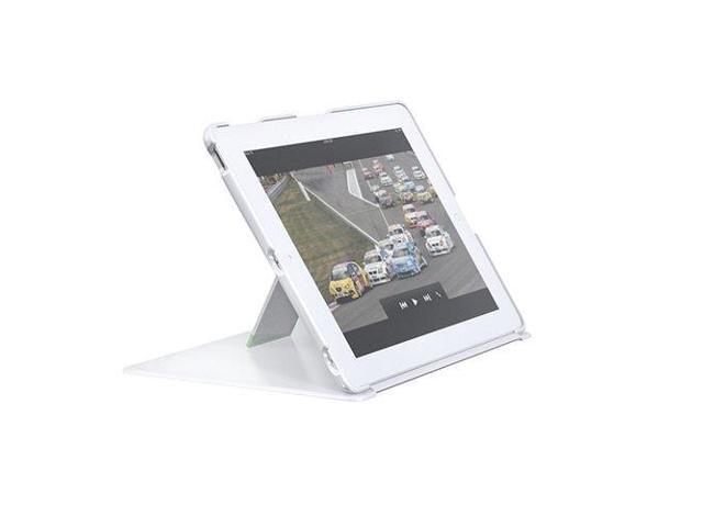 Esselte iPad Cover w Stand - iPad - White - ABS Plastic, Thermoplastic Elastomer (TPE), MicroFiber