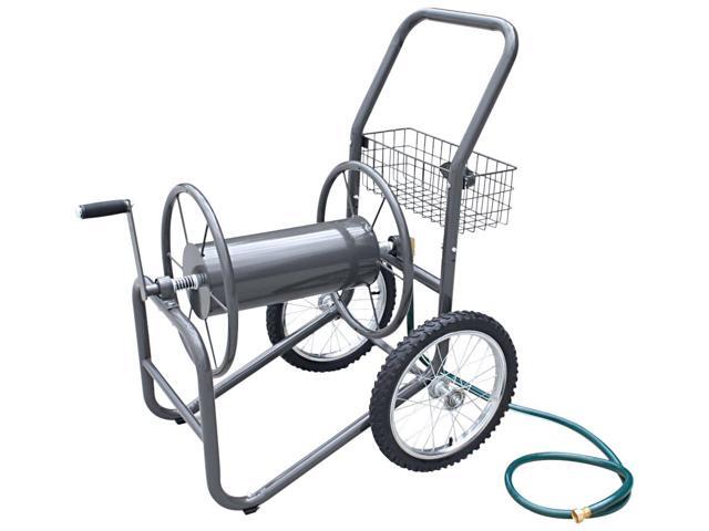 Liberty Garden 880 Two Wheel Hose Cart - 2 Casters - 24' Width x 36.8' Depth x 38.8' Height - Steel Frame - Bronze