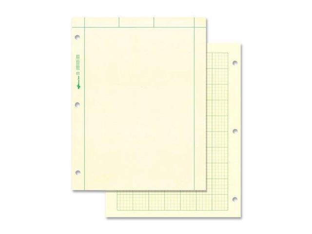 Rediform Computation Pads 5'x5' Quad 8-1/2'x11' 100 Sheets Green 42382
