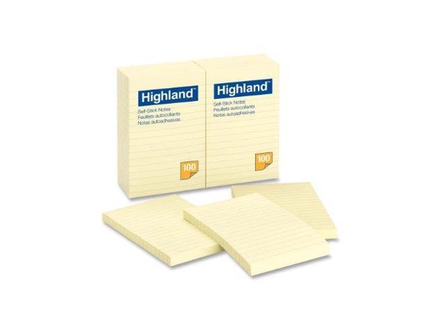 3M 6609YW Removable Notes, 4 x 6 Size