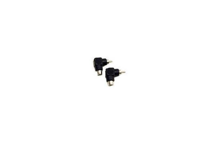 HOSA GRA-259 Right-Angle Phono RCA Cable Connector Adaptor Couplers - 2 Pack