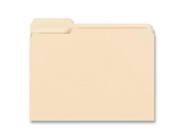 Business Source File Folder 1/3 Cut Left Tab 1-Ply 3/4' Exp. Ltr 100/BX MLA