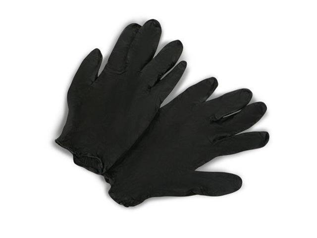 Venom Nitrile Exam Gloves Large Black Powder-Free 100/Box