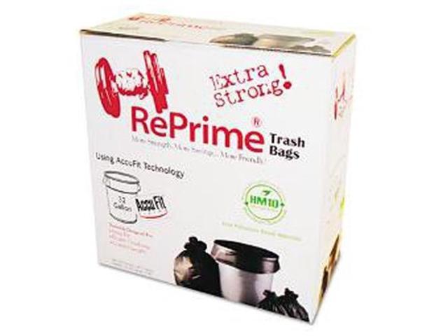 Reprime Can Liners 55gal 1.3mil Black 40' x 53' 50/Box H8053PKRC1