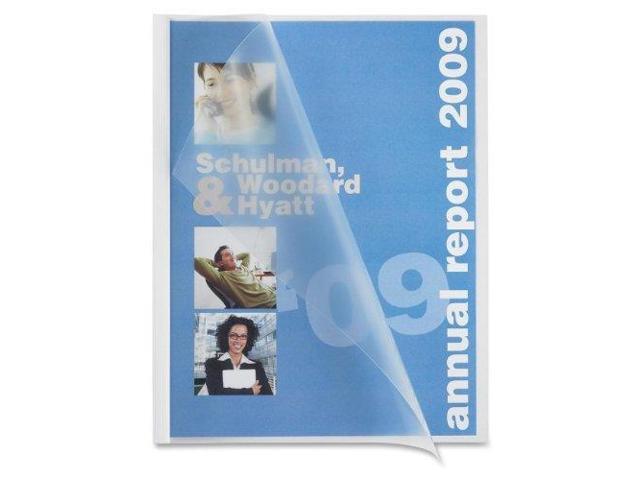 Business Source Report Cover Poly 1/8' Capacity 50/PK CL Cover/WE Binding 78503