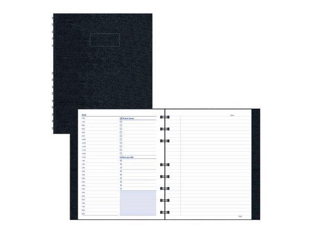 Blueline Notepro Undated Daily Planner, 9.25 X 7.25, Black Cover, Undated A29C81