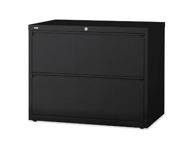 Lorell Lateral File 2-Drawer 42'x18-5/8'x28' Black 60554