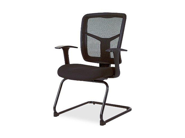 Lorell Mesh/Fabric Guest Chair 27'x27-1/2'x41' Black 86202