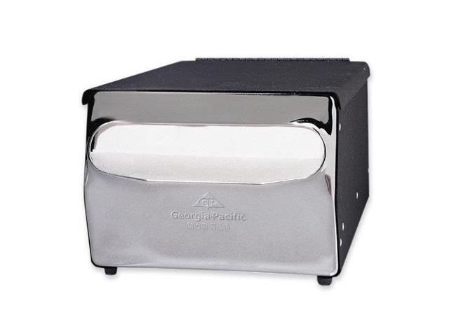 Georgia-Pacific MorNap Cafeteria Model Napkin Dispenser - Steel - Black