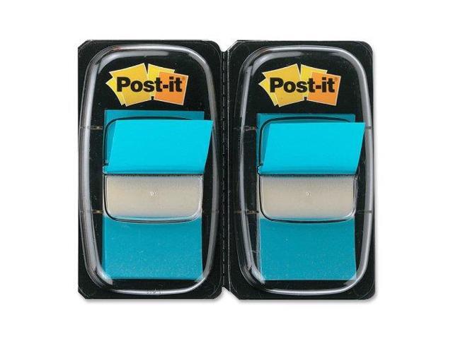 3M 680BB2 Standard Tape Flags in Dispenser Bright Blue 100 Flags per Dispenser