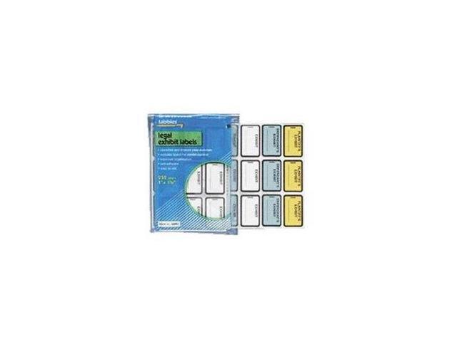 Tabbies Legal Exhibit Labels 'Exhibit' 1-5/8'x1' 252/PK Blue 58091