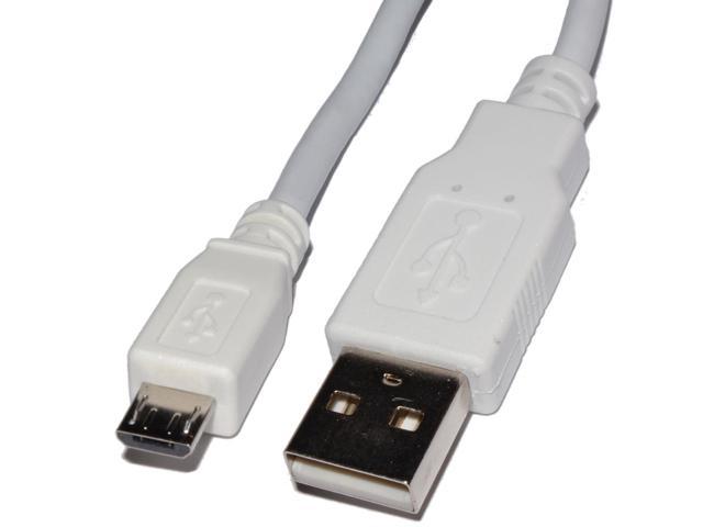 4XEM 4XMUSB10WH White Micro USB To USB Data/Charge Cable For Samsung/Kindle/HTC photo