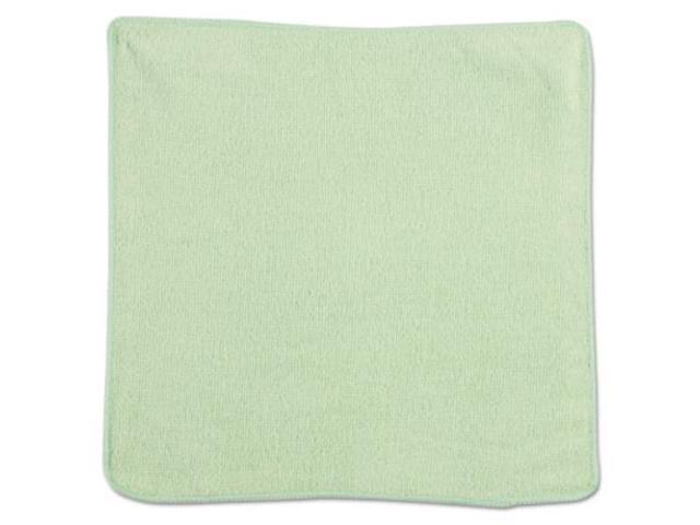 Rubbermaid Commercial Microfiber Cleaning Cloths 12 x 12 Green 24/Pack 1820578