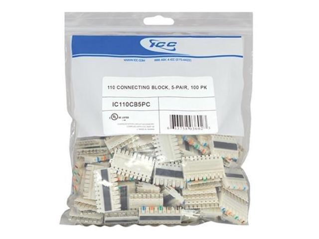 110 CONNECTING BLOCK, 5-PAIR, 100 PK