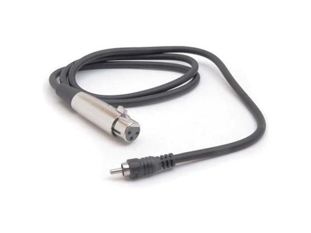 HOSA XLR (F) - RCA, 5ft.* THESE UNBALANCED CABLES ARE WIRED PIN-2-TO-TIP, PINS-3 & 1-TO-SLEEVE (GND).