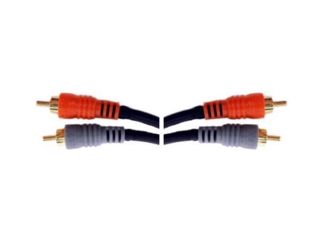 HOSA GOLD-PLATED DUAL RCA - DUAL RCA, 1m (3.3 ft.) MOLDED-SHELL
