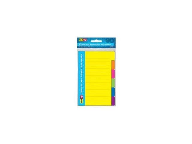 Redi-Tag 4x6 Sticky Ruled Divider Notes - 72 PK/CT