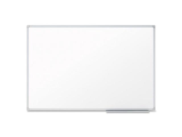Mead Basic Dry-Erase Board - 96.6' (8.1 ft) Width x 48.6' (4.1 ft) Height - White Melamine Surface - Silver Aluminum Frame - 1 Each