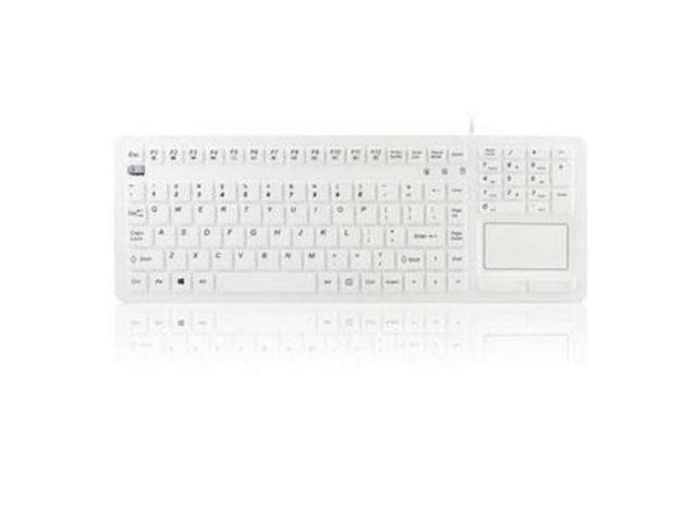 Adesso AKB-270UW SlimTouch Antimicrobial Waterproof USB Compact size Touchpad keyboard, 15.50' x 5.50' x 0.43', great for hospital medical usage..