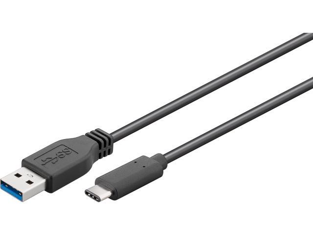 Manhattan 353298 USB 2.0, Type-A Male to Type-C Male, 480 Mbps, 1 m (3 ft.), Black