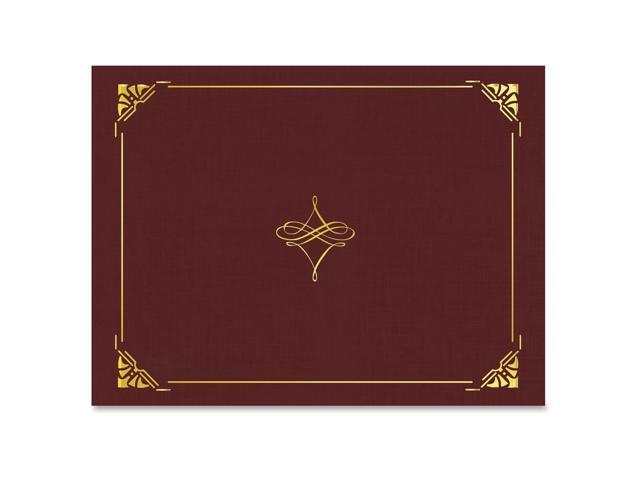 Geographics Gold Foil Border Certificate Holder - Letter - 8 1/2' x 11' Sheet Size - Cordova, Gold - Recycled - 5 / Pack