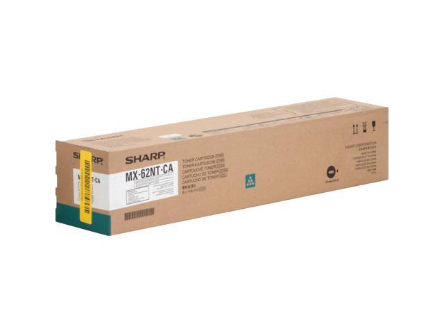 Cyan Toner Cartridge for Sharp MX-62NTCA MX-6240N, MX-6500N, MX-6580N, MX-7040N, MX-7500N, MX-7580N, Genuine Sharp Brand