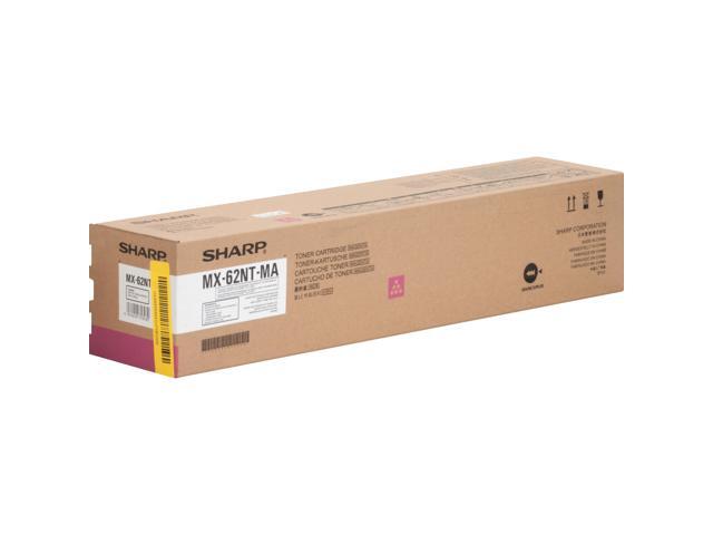 Magenta Toner Cartridge for Sharp MX-62NTMA MX-6240N, MX-6500N, MX-6580N, MX-7040N, MX-7500N, MX-7580N, Genuine Sharp Brand