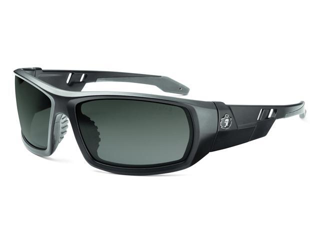 Ergodyne 50430 Skullerz Odin Safety Glasses, Matte Black Frame/Smoke Lens, Nylon/Polycarb