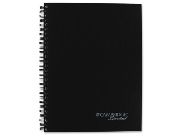 Cambridge Action Planner Side Bound Business Notebook 7 1/2 x 9 1/2 Black 80 Sheets 06122