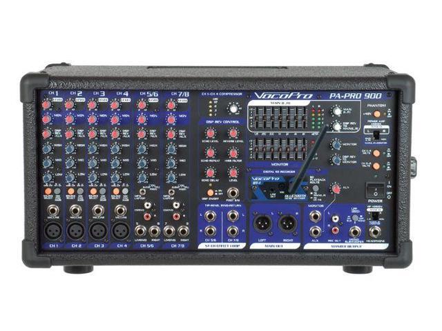 PA-PRO-900-BT - 900W Professional P. A. Mixer with Bluetooth receiver