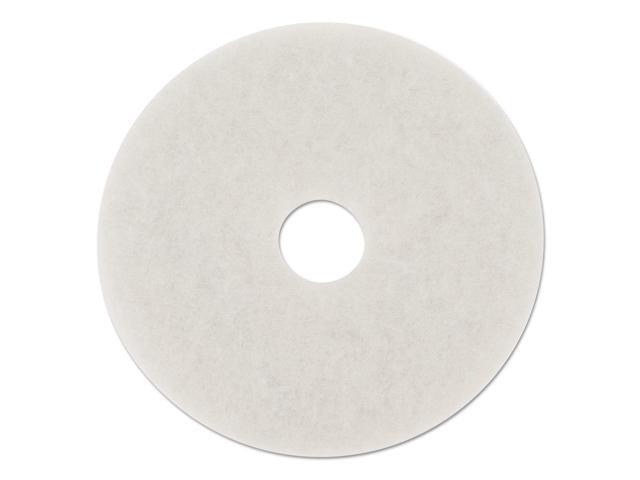 Standard 18-Inch Diameter Polishing Floor Pads, White, 5/Carton BWK4018WHI
