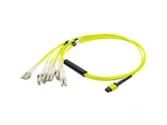 AddOn ADD-MPO-4LC3M9SMF 9.84 ft. MPO to 4xLC Duplex Fanout SMF Yellow Patch Cabl