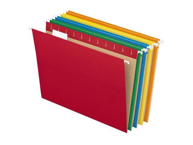 Pendaflex 2-tone Color Hanging File Folders - Letter - 8 1/2' x 11' Sheet Size - 1/5 Tab Cut - 11 pt. Folder Thickness -