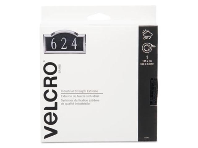 Velcro Extreme Fasteners 1' x 10 ft Black 1 roll 91843