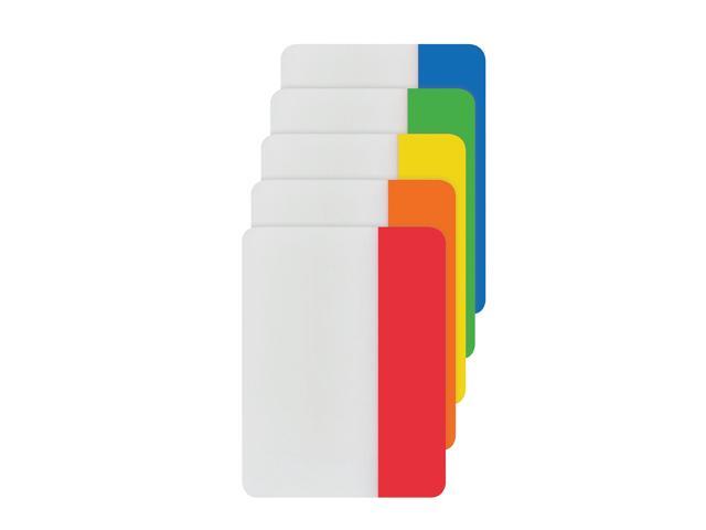 3M File Tabs 2 x 1 1/2 Assorted Primary 30/Pack 686ROYGB