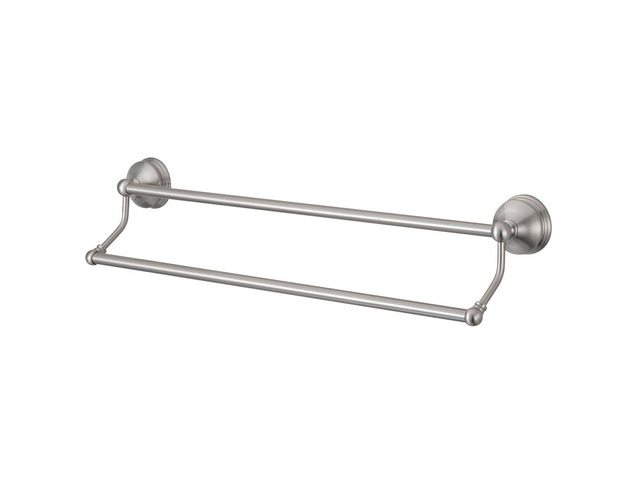 VINTAGE 24 DUAL TOWEL BAR-Satin Nickel Finish