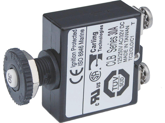 Blue Sea 2136 Circuit Breaker 30A Push Button