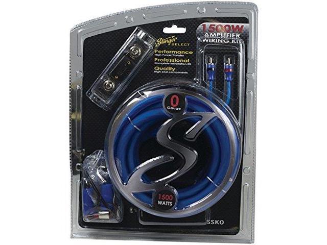 STINGER SSK0 Select Wiring Kit with Ultra-Flexible Copper-Clad Aluminum Cables (0 Gauge)