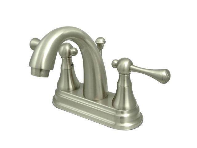 Photos - Other sanitary accessories Kingston Brass KS7618BL Two Handle 4 in. Centerset Lavatory Faucet with Br 
