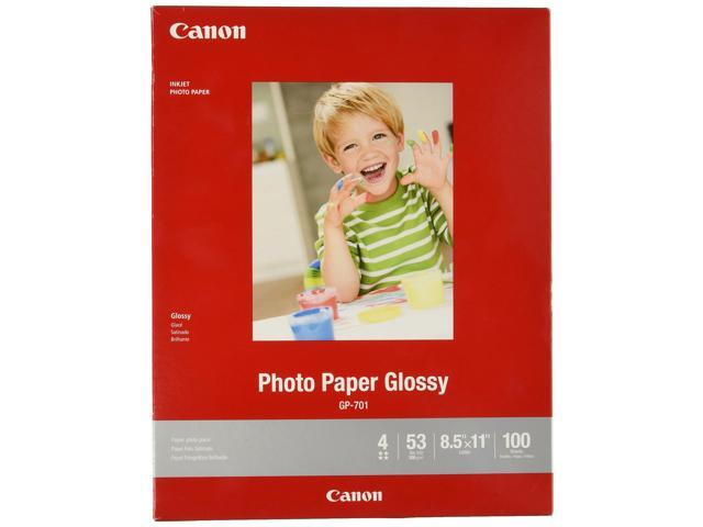 Canon Glossy Photo Paper GP-701 Inkjet Print 8 1/2' x 11' - Glossy - 100 Sheet