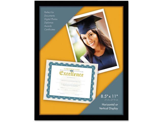 Universal Metal Photo Frame Aluminum 8 1/2 x 11 Black 76840