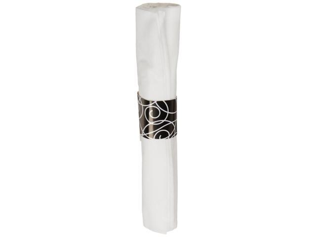 Hoffmaster CaterWrap Heavyweight Cutlery Combo Fork/Spoon/Knife/Napkin Black 100/Carton 119971