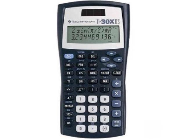 Texas Instruments TI-30XIIS Scientific Calculator - Impact Resistant Cover, Dual Power, Plastic Key - 2 Line(s) - 11 Digits - Battery/Solar Powered.
