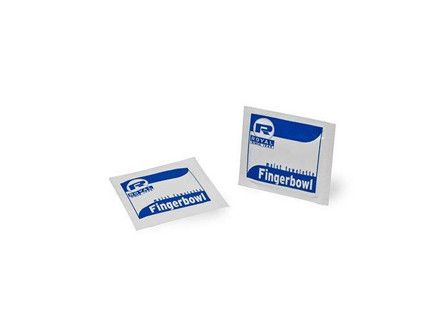 Royal Paper Moist Towelettes Lemon Scented Individually Wrapped 1000/Carton RF1MB