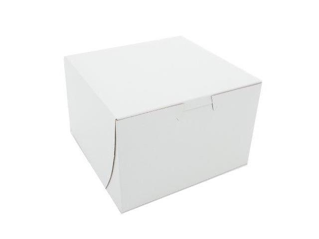 SCT SCH0909 Non-Window Bakery Boxes, Paperboard, 6 X 6 X 4, White, 250/Bundle