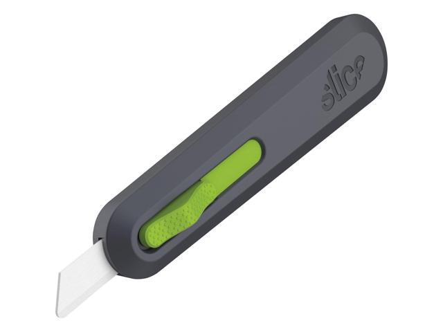 Slice Smarty Series Auto-Retract Utility Knife-Grey/Green
