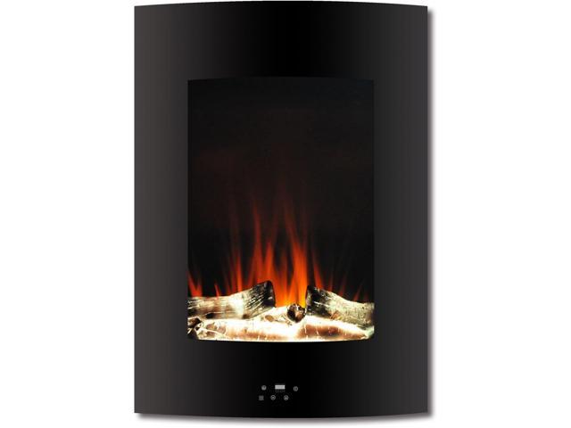 Photos - Electric Fireplace Camfp CAM19VWMEF-2BLK 19.5' Vertical Color Changing Wall Mount Fireplace W