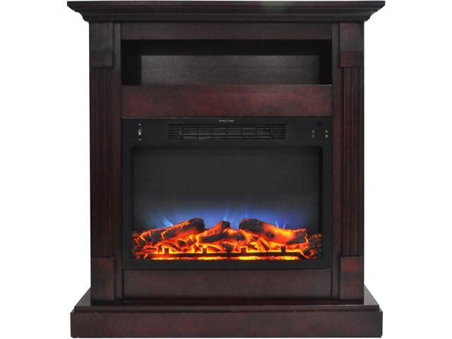 Photos - Electric Fireplace Camfp CAM3437-1MAHLED 33.9'x10.4'x37' Sienna Fireplace Mantel With Led Ins