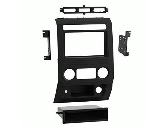 Metra - Dash Kit for Select 2017-2019 Ford F-250/350 DIN DDIN - Black - image 3