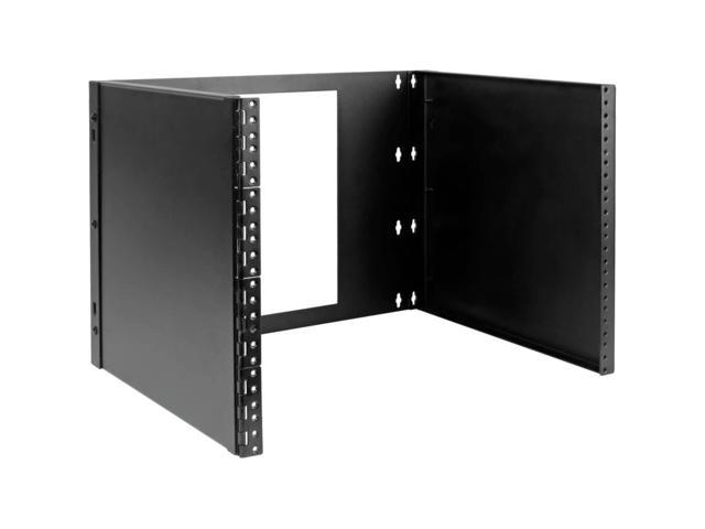 Tripp Lite 8U Wall-Mount Bracket for Small Switches, Patch Panels Hinged - Black